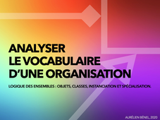 Analyser le vocabulaire d'une organisation – Logique des ensembles : objets, classes, instanciation et spécialisation